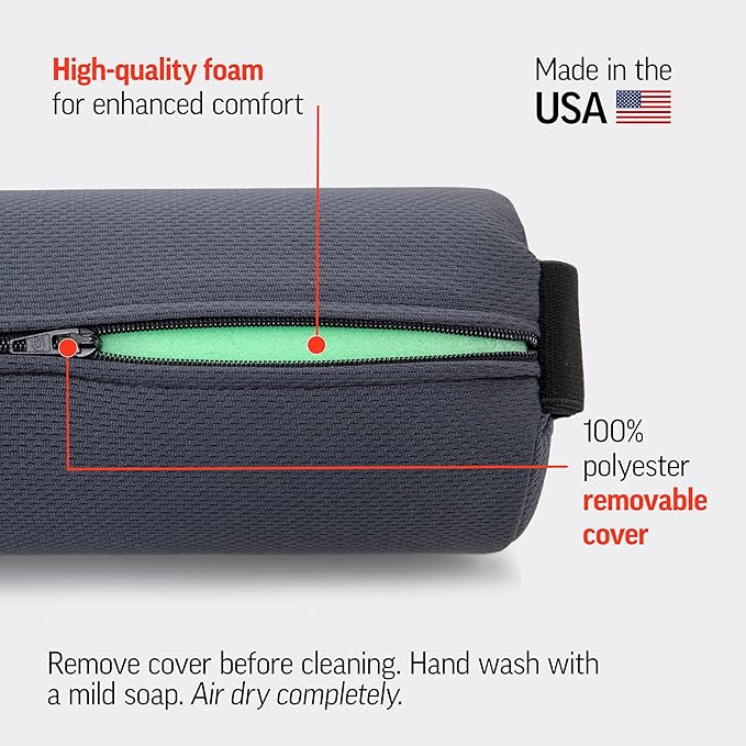 OPTP The Original McKenzie Early Compliance Lumbar Roll – USA Made Low Back Support and Lumbar Support for Office Chair — Lumbar Support for Car Seats, Desk Chair Back Support