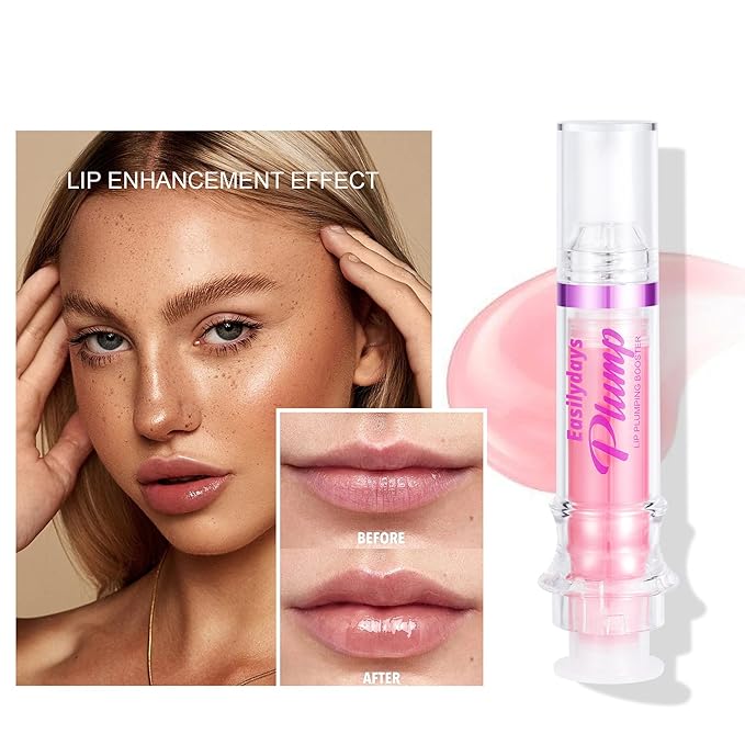 3 Colors Plump Gloss, Spicy Lip Plumping Booster Lip Glossy Lipstick, Hydrating, Volumizes, High-Shine, Fuller Mirror Lip Glaze, Plump &Pout Lip Plumper for Women Girls, Set #04,05,06