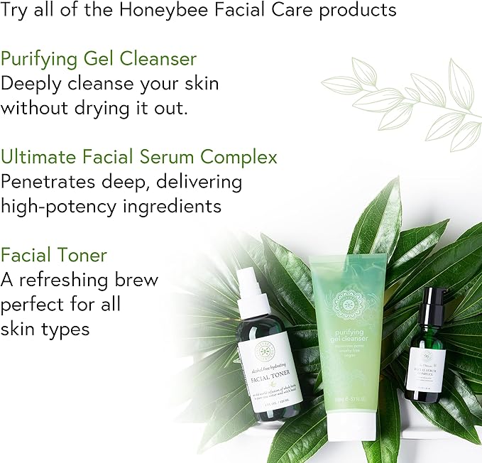 Honeybee Gardens 100% Natural Hydrating Facial Toner/Makeup Setting Spray | Alcohol Free | 4 fl oz.| Vegan | Gluten Free | Cruelty Free | Unscented