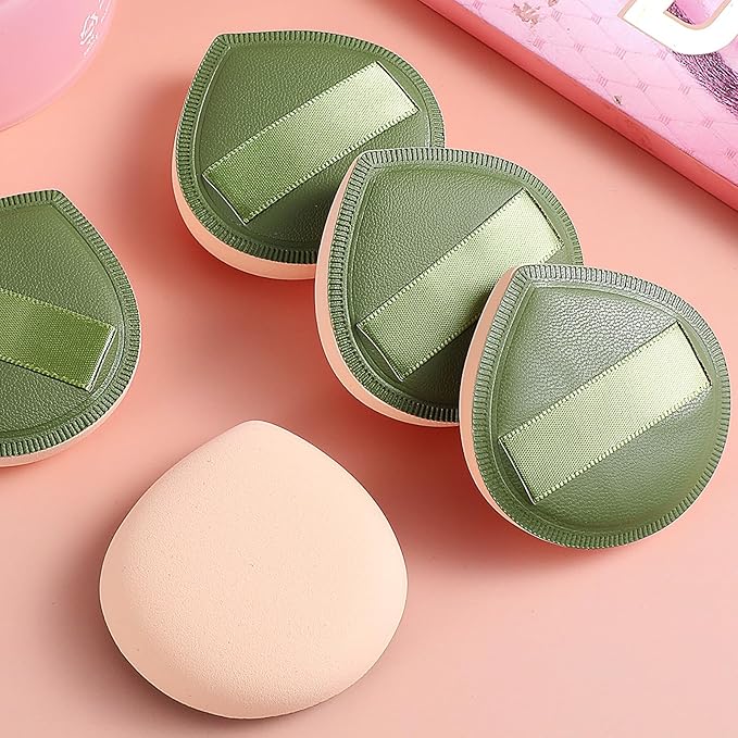 Giantree 5 Pcs Foundation Sponges, Korean Makeup Sponge Puff Soft Sponge Puff Fluffy, Teardrop Makeup Blender Foundation Applicator for Concealer Liquid Cream Loose Powder