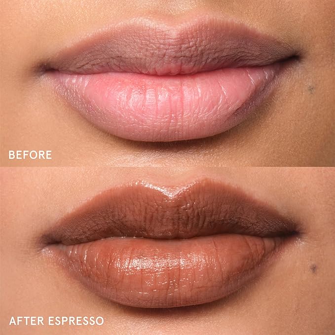 Glossier Balm Dotcom Hydrating Tinted Lip Balm - Universal Salve, Up to 12Hr Moisture for Dry Lips, Cuticles & Skin - Lanolin, Beeswax & Castor Oil - Espresso, Mocha Tint, 15ml