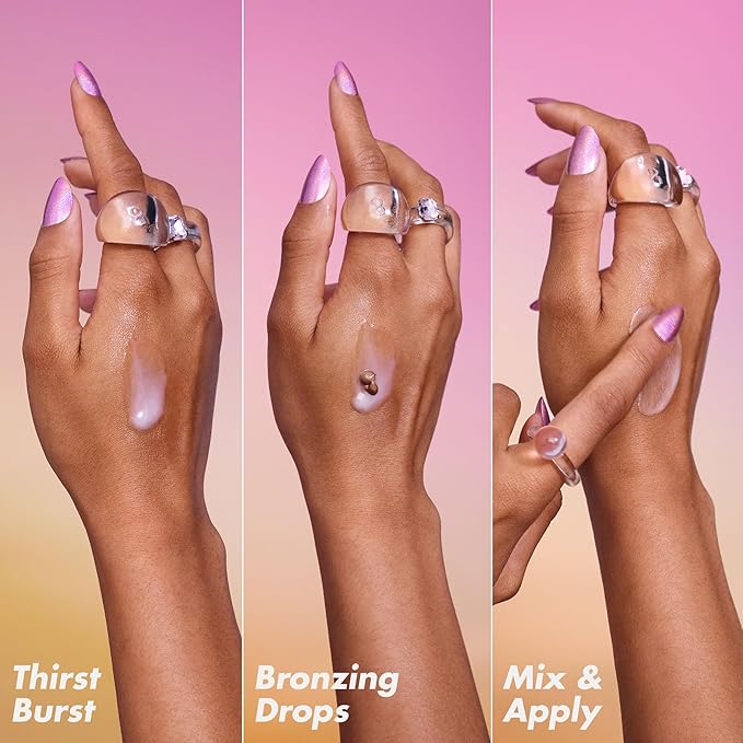 e.l.f. SKIN The Hottest Drops Duo, Holy Hydration! Thirst Burst & Bronzing Skincare Set, For A Dewy, Sun-Kissed Look, Vegan & Cruelty-Free