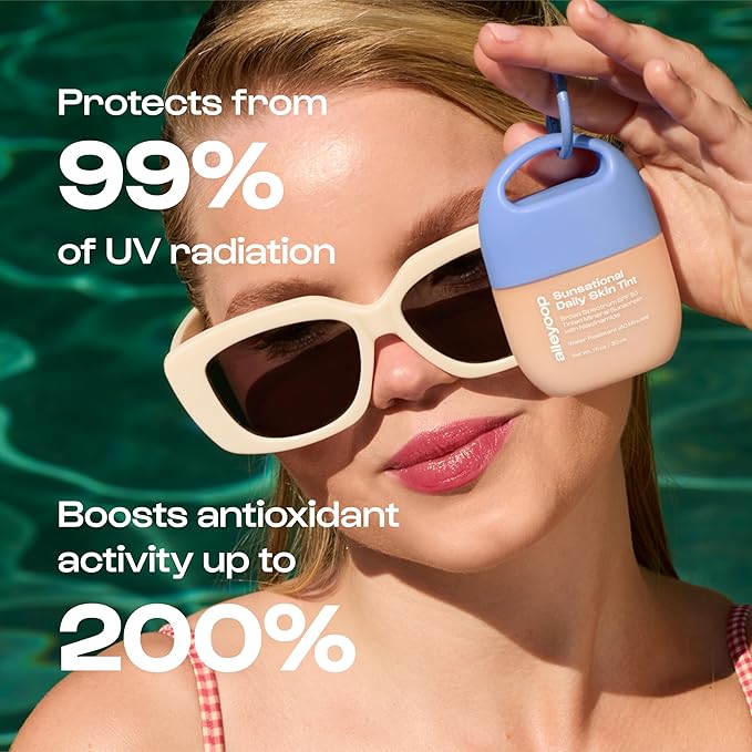 Alleyoop Sunsational Tinted Moisturizer SPF 50 for Face Broad Spectrum – 100% Mineral Face Sunscreen with Jojoba, Hydrating & Soothing Tinted Sunscreen, Vegan & Cruelty-Free (Dawn)
