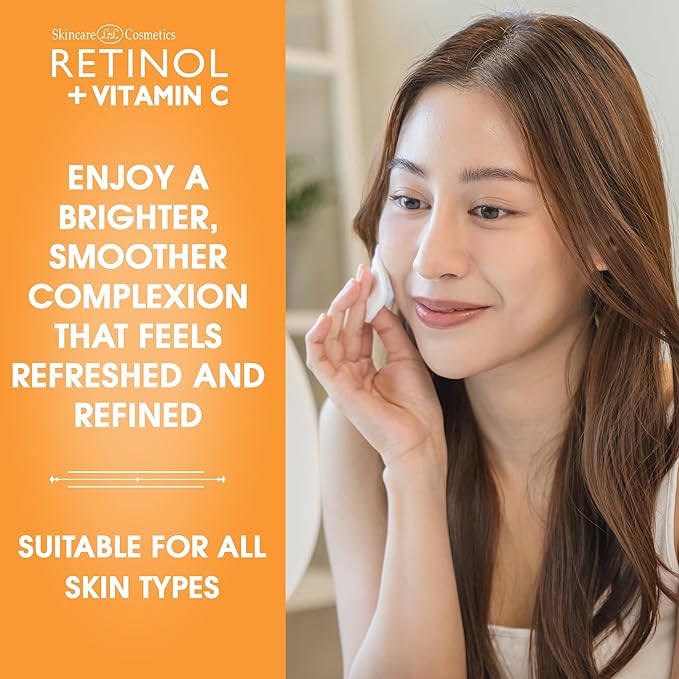 LIVAURA Retinol + Vitamin C Face Toner for Brightening & Anti-Aging – Hydrating Toner to Reduce Fine Lines & Dark Spots – Suitable for All Skin Types – 200 mL