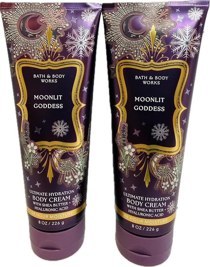 Bath & Body Works Women's Moonlit Goddess Ultimate Hydration Body Cream 8 Ounces Pack of 2