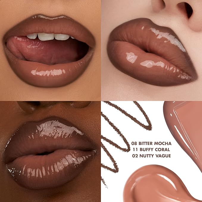 rom&nd Volume Hack Trio Mocha Mousse Lip Set | K-Beauty Plumping Gloss, Hydrating Balm & Smooth Liner | Achieve Defined, High-Shine Lips for Viral Looks.
