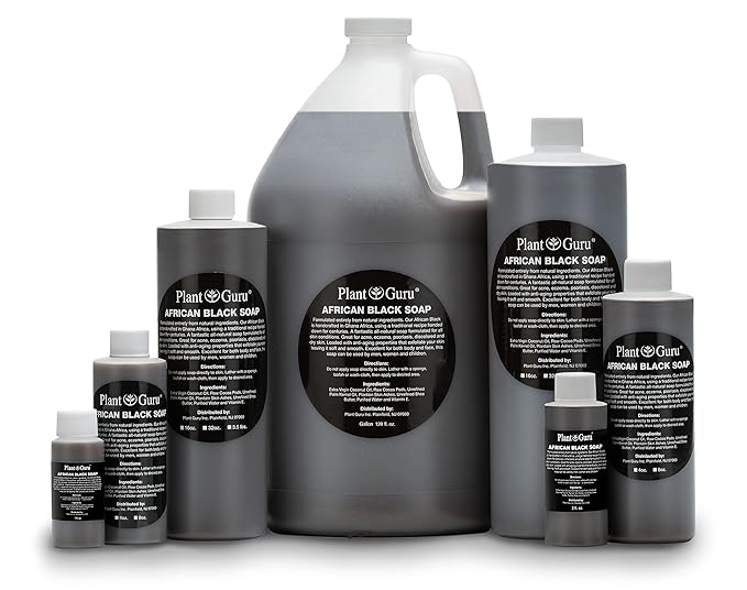African Black Soap Liquid 32 oz. 100% Raw Pure Natural From Ghana. Acne Treatment, Aids Against Eczema & Psoriasis, Dry Skin, Scars and Dark Spots. Great For Pimples, Blackhead, Face & Body Wash
