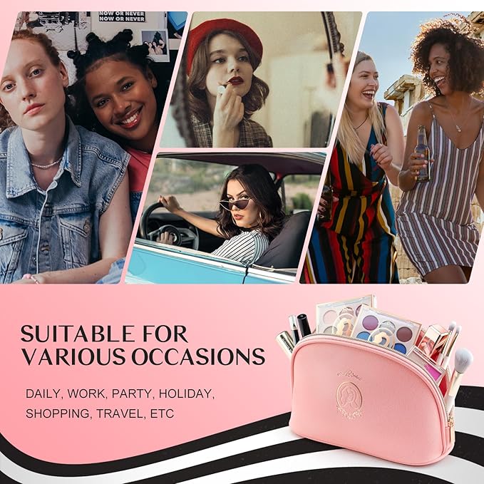 Color Nymph Makeup Kit For Teens Girls, All In One Girls Makeup Sets with Cosmetic Pink Makeup Bag Includes 18 Color Eyeshadow Palette Blush Lipstick Lip Pencil Eye Pencil Brush Mascara