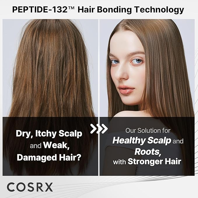 COSRX PEPTIDE 132 Hair Care Kit - Bonding Shampoo, Treatment & Oil Serum, Bond Repair Treatment Hair Gift Set for Damaged, Dry Hair, Scalp Treatment for Dandruff, Dry & Itchy Scalp