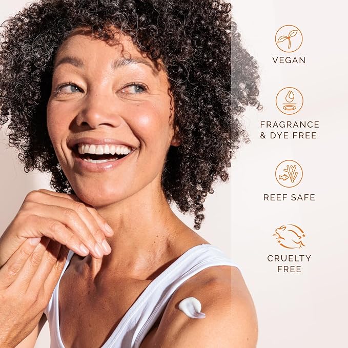 UVA/UVB Professional-grade Daily SPF 30 Mineral-based Face Sunscreen with Zinc Oxide, Hyaluronic Acid, Ceramides, Niacinamide. No artificial fragrances or dyes. 1.7 oz
