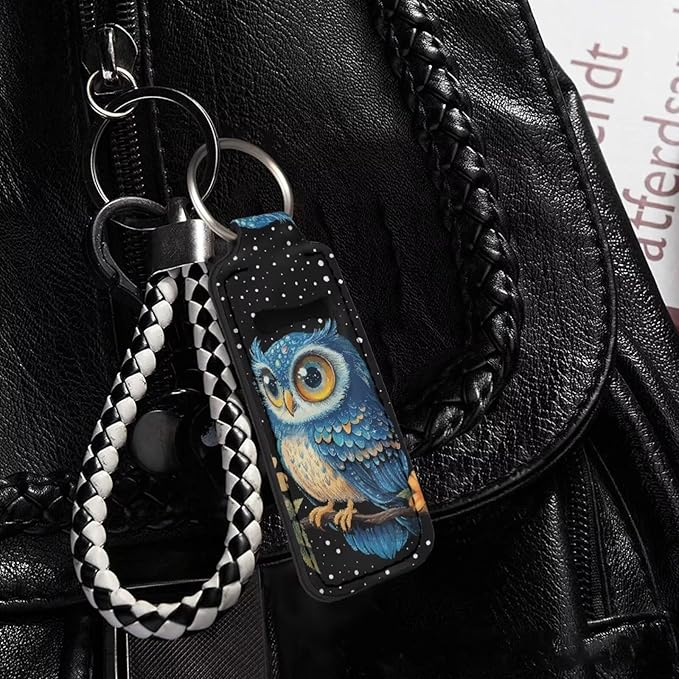 Pensura Chapstick Holder Keychain Fashion 5 Pcs Car Keychain Holder Portable Chapstick Holder Keep from Scratched and Dust