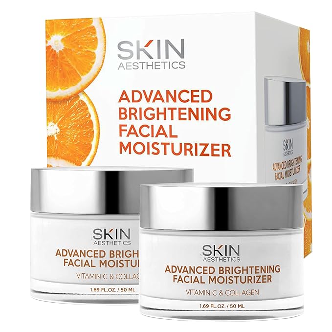 Vitamin C & Collagen Face Moisturizer - Anti-Aging, Hydrating, Fine Lines & Wrinkles, Brightening - Dermatologist Tested Korean Skincare - Clean Beauty, Cruelty-Free - Duo Pack