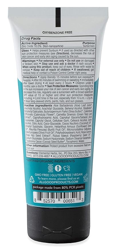 All Good Sport Face & Body Sunscreen - UVA/UVB Broad Spectrum, Water Resistant, Coral Reef Friendly - 30 SPF Sunscreen (2) Sprays & (2) Lotions