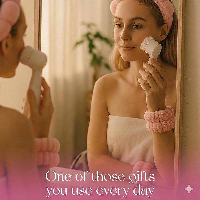 Skincare tools set, cute skin care tool for teens, facial accesories for skincare, clean girl aesthetic gifts, teen skin care kit, pink selfcare item, face cleaning kit, face washing kit for teen girl