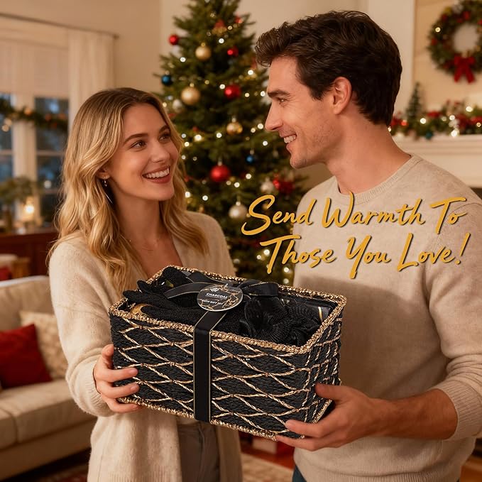 35 Pcs Valentines Day Gifts for Women & Men, Charcoal Bath & Body Gift Basket, Face Skin Care Kit, Self-Care Gift, Diffuser, Shower Gel, Massage Oil, Bath Bomb, Birthday, Christmas, Mother, Husband