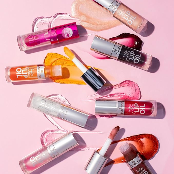 essence | Hydra Kiss Lip Oil |Intense Hydration & Glossy Finish | Infused with Hyaluronic Acid, Vitamin E & Jojoba Oil | Vegan & Cruelty Free (09 | Cookie Sparkle)