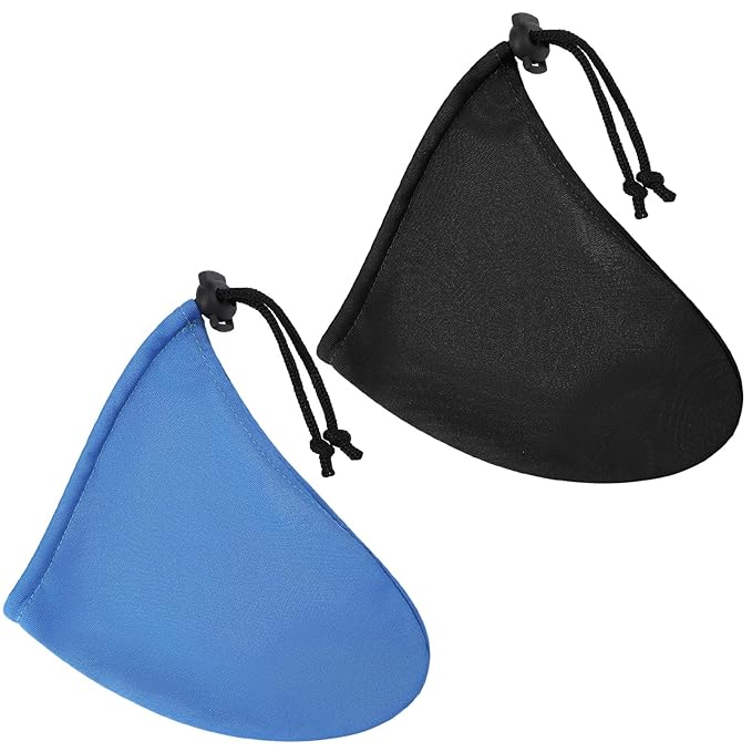 2 Pcs Men's Tanning Pouch Sun Protection, Tanning Cover for Men(Blue and Black)