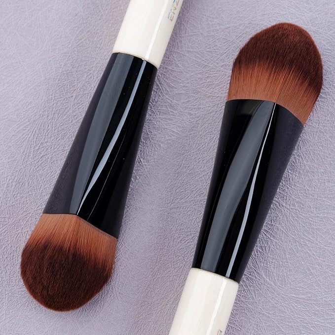 Kabuki Triangle Foundation Brush, Angled Concealer Brush Under Eye, Kabuki Foundation Brush, Liquid Foundation Brushes for Liquid Makeup, Cream Contour Brush for Cream Makeup.(K8003E)