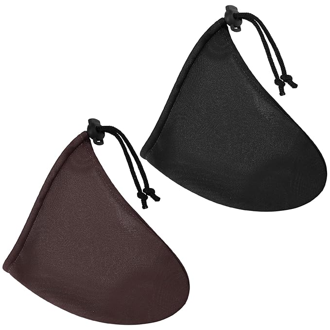 2 Pcs Men's Tanning Pouch Sun Protection, Tanning Cover for Men (Brown and Black)