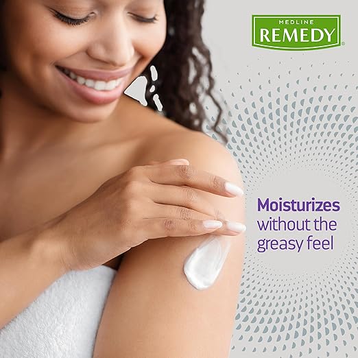 Medline Remedy Specialized Skin Cream, Unscented (4 fl oz), 1.5% Dimethicone, Nourishing Moisturizer for Dry Skin, Paraben-free, and Hypoallergenic Body Cream, Daily Lotion for Dry and Sensitive Skin