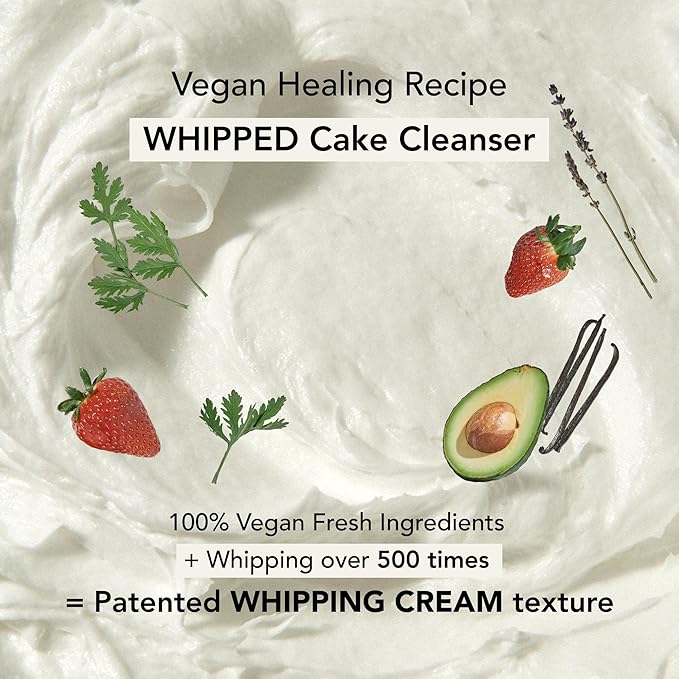 Whipped Korean Skincare Face Wash, Doubles as a Face Mask, Mugwort Tea Tree, Deep Cleansing Vegan Facial Cleanser for Oily Skin and Pore Care with Niacinamide, Hyaluronic Acid, Ceramide