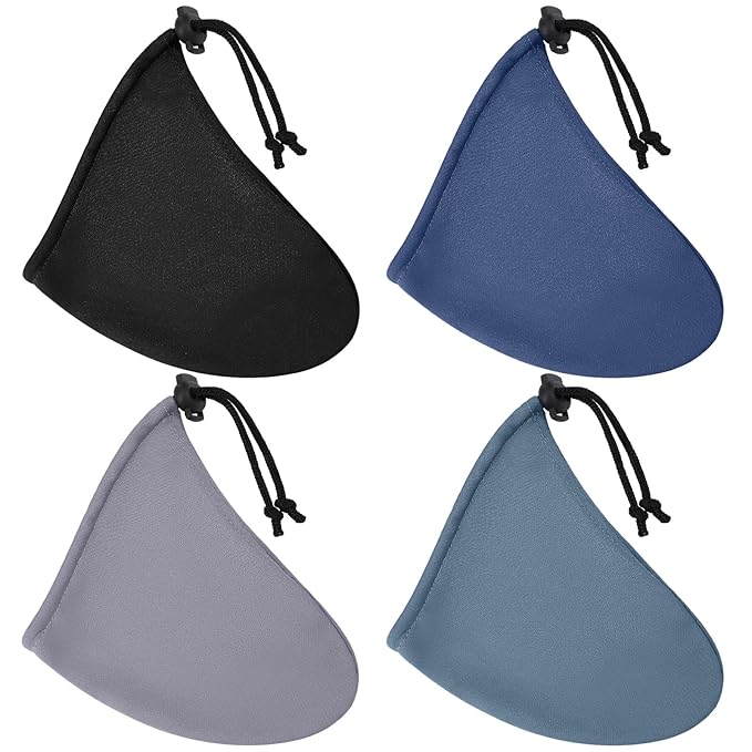 4 Pcs Men's Tanning Pouch Sun Protection, Tanning Cover for Men (Dark)