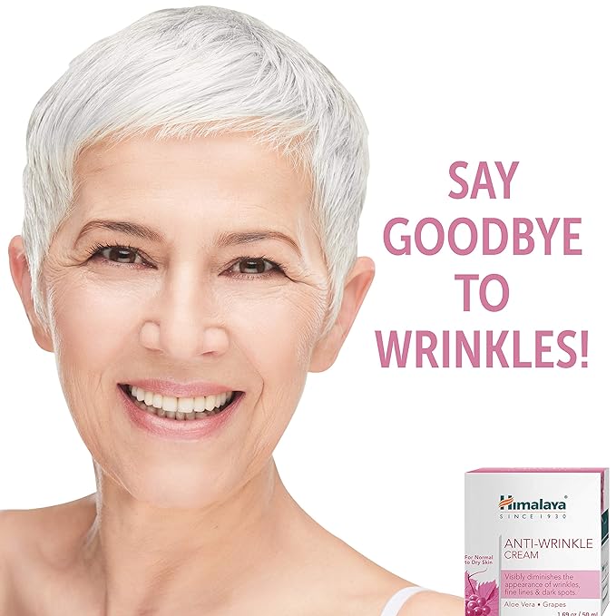 Himalaya Anti-Wrinkle Cream for Reducing Wrinkles, Fine Lines and Dark Spots, Moisturizes & Repairs, 1.69 oz (Pack of 2)