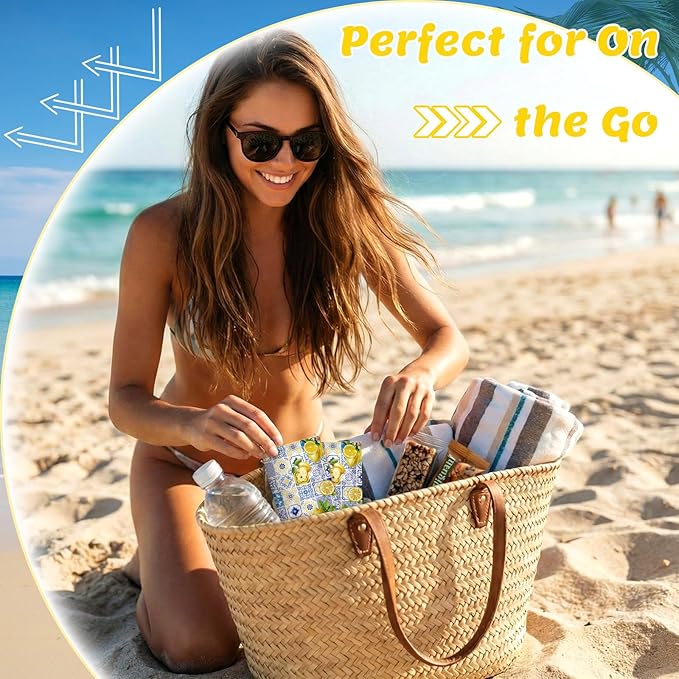 Leelosp 100 Pack Travel Size Sunscreen Bulk Mini Sunscreen Packets Spf 30+ for Beach Trip Vacation Outdoor, Wedding Party Favors Mediterranean Summer Thank You Gifts for Guests Women