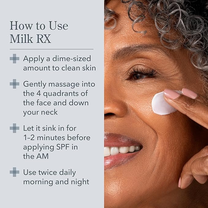 Beekman 1802 Milk RX Advanced Better Aging Cream (1.69 fl oz) + Milk Shake Hydrating Toner & Face Mist (2 oz) - Fragrance Free - Cruelty Free