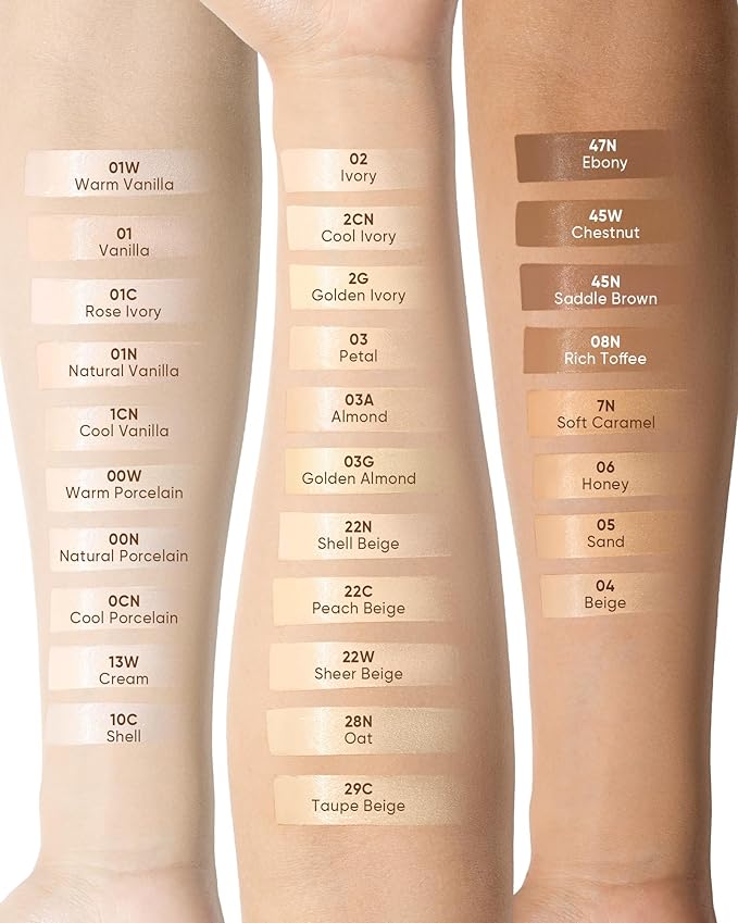 Full Coverage Cushion Foundation #0W Warm Porcelain| Satin Glow Finish, Oil-Control & Waterproof, Buildable Tattoo Cover Cushion for All Skin Types