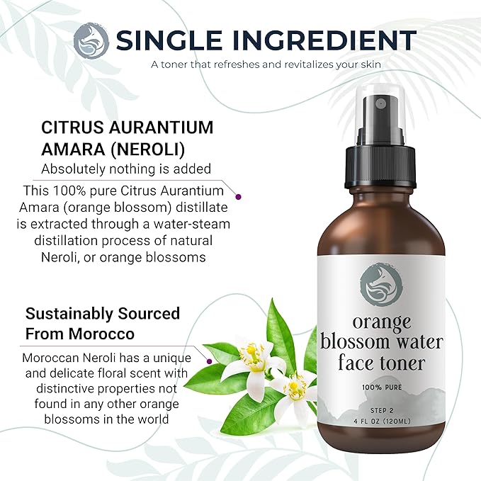 Foxbrim Naturals Refreshing Skincare Duo: Ocean Mineral Moisturizer & Orange Blossom Toner