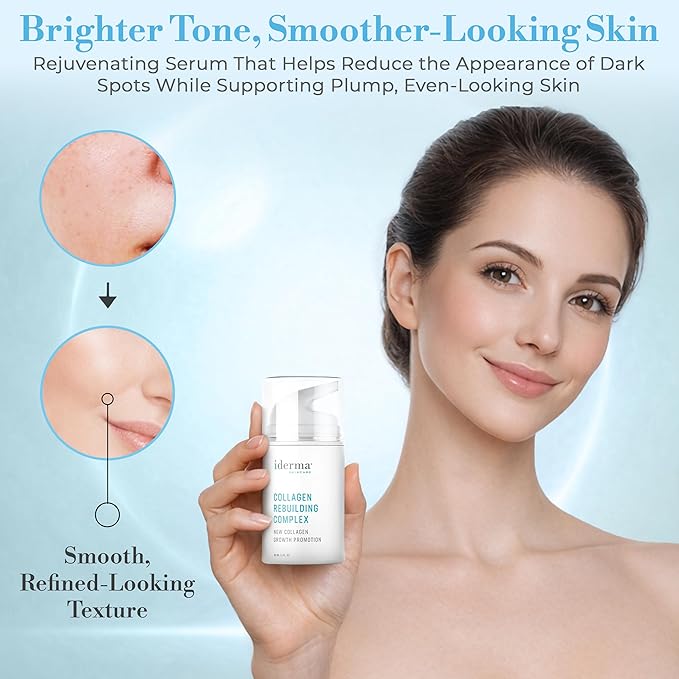 Collagen Rebuilding Complex – Deep Collagen Serum for Face Anti Aging, Skin Firming, Hydrating Night Serum with Green Tea, Panthenol, Magnesium & Ascorbyl Phosphate