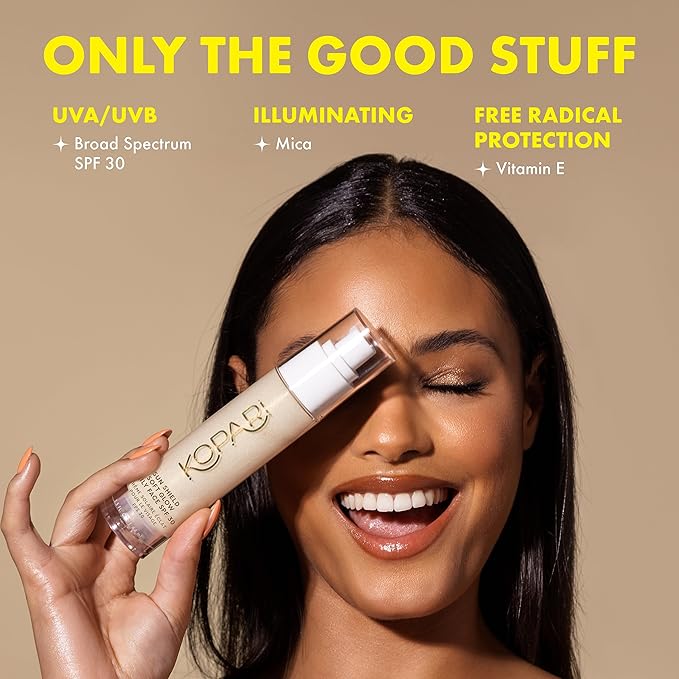 Kopari Bright as Day Sheer Mineral Sunscreen SPF 50 & Sun Shield Soft Glow Daily Face SPF 30