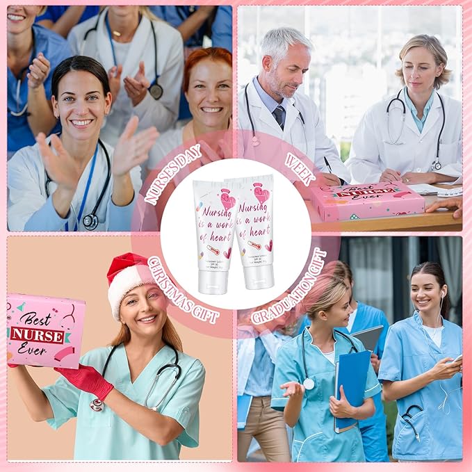 6 Pcs Nurse Gifts Travel Size Sunscreen Spf 30 Mini 1oz Travel Water Resistant Sunscreen Lotion Nurse Gifts for Women