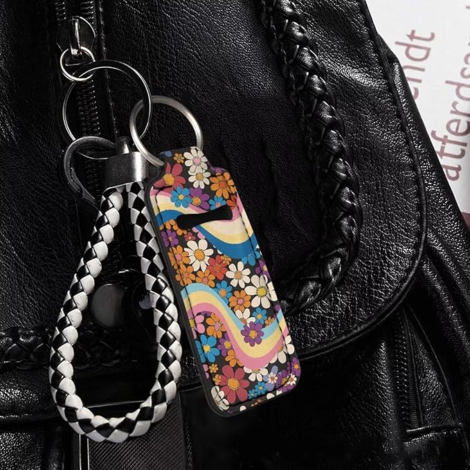 Pensura Chapstick Holder Keychain Fashion 5 Pcs Car Keychain Holder Portable Chapstick Holder Keep from Scratched and Dust