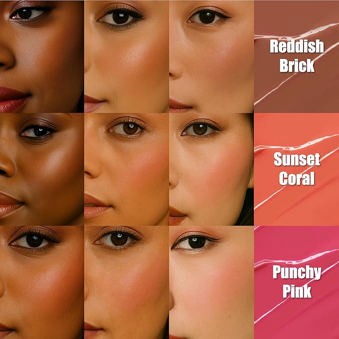 TOUCH IN SOL In My Heart Stick Blush (#Sunset Coral) - Cream Blush Stick for Korean Makeup, Lip & Cheek Multi-Use, Blendable Milk Blusher for Dewy Glow, Kbeauty (0.21 Oz)