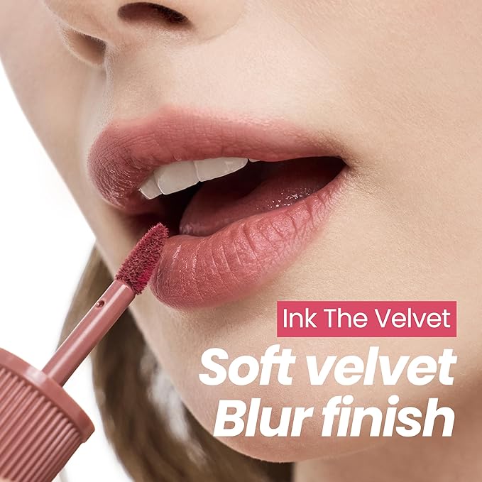 Peripera Ink The Velvet Lip Tint - High Pigment Color, Longwear, Weightless, Not Animal Tested, Gluten-Free, Paraben-Free (047 Sunny Coral)