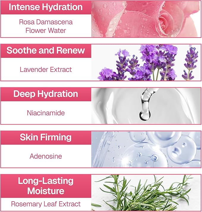 Lotionique – Ultra Elasticity & Moisture Balance with Adeonsine & Rosa Damascena Flower Water for Skin Toner, Korean Skin Care, 5.1 fl.oz.