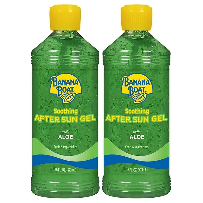 Banana Boat After Sun Aloe Gel Twin Pack and Sport Sunscreen Spray SPF 30 Twin Pack | Aloe Gel Sunburn Relief and Water Resistant Sunscreen