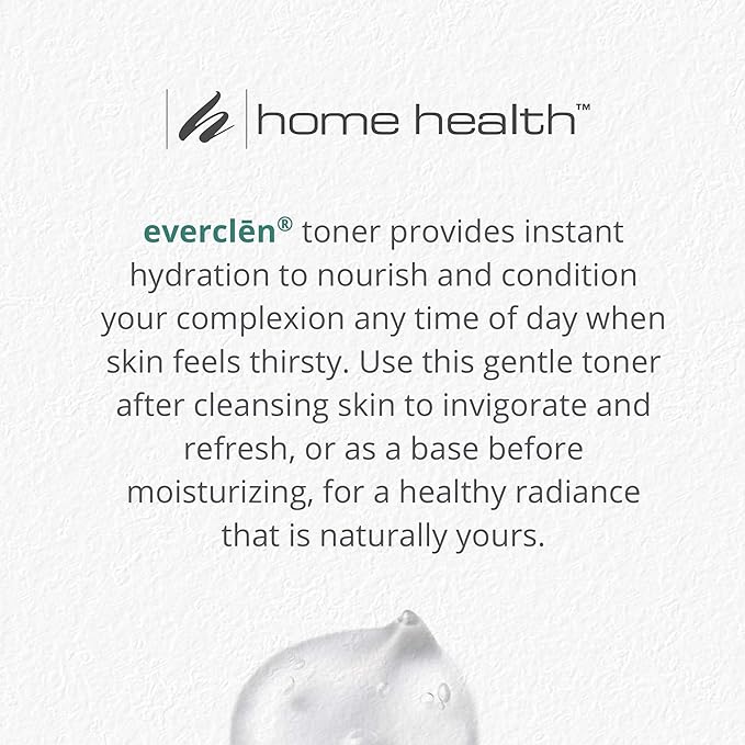 Home Health Everclen Facial Toner - 4 fl oz - Gentle Hydration Spray, Refreshing & Hydrating Spray, For Dry, Sensitive Skin - Non-GMO, Paraben-Free, Fragrance-Free, Vegan