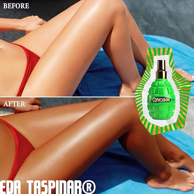 Bronzing Bomb Copacabana | Dark Tanning Lotion for Outdoor Sun I Fast Deep Bronze Glow, Sun Tanning Oil with Natural Oils I Non-Greasy Moisturizing Formula for Beach & Vacation I 200 ml / 6.8 fl oz