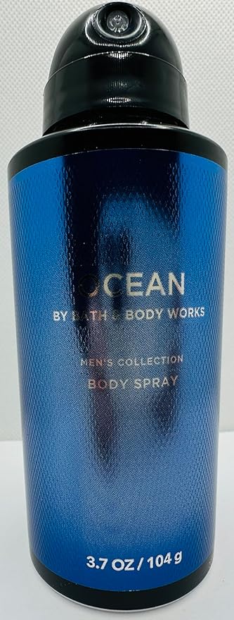Bath & Body Works Men's Ocean 5 Piece Gift Set: Body Cream, 3-in-1 Hair, Face & Body Wash, Deoderant Spray, Bar Soap with Gift Bag
