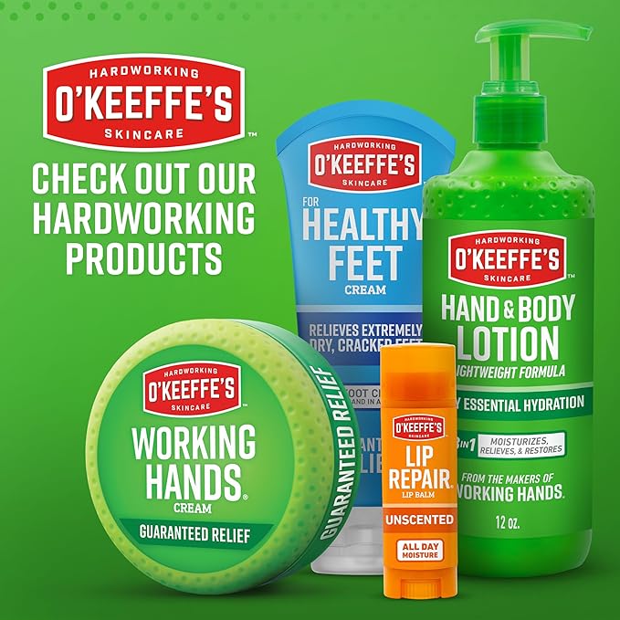 O'Keeffe's Lip Repair Lip Balm with Cherry & Vitamin E Oil - Stick (3 Pack) - Moisturizer for Extremely Cracked, Dry Lips