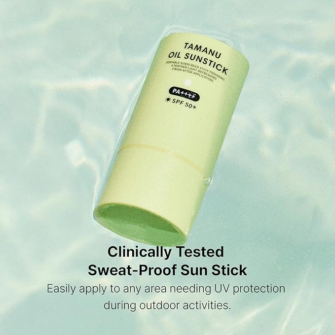 LA'DOR Tamanu Sunstick Bar Smoothing Nourishing SPF50+ PA++++ No Whitecast Non-sticky Non-oily Matte Finish Sun Protection for Face and Body Suncare for All Skin Types Korean Skincare