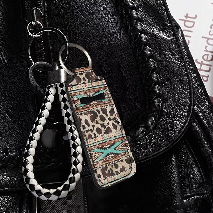 Pensura Chapstick Holder Keychain Fashion 5 Pcs Car Keychain Holder Portable Chapstick Holder Keep from Scratched and Dust