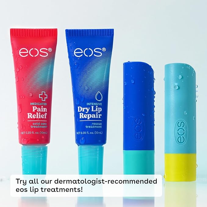 eos Medicated Lip Balm | The Fixer | Repairs Chapped Lips | 0.35 oz | Pack of 2