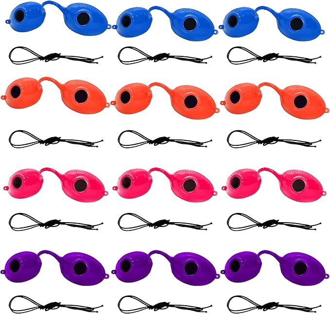 Super Sunnies UV Eye Protection FDA Compliant Eyeshields, Tanning Bed Goggles, Red Light Therapy Glasses w/Strap