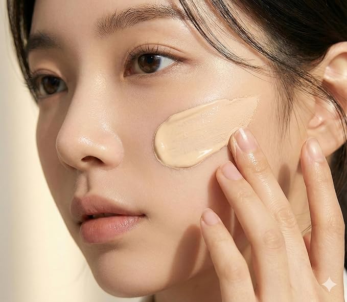 Minimerry Long Wear Cushion Foundation #21 VANILLA 13 g / 0.45 oz, Matte Finish Korean Makeup, Full Coverage & Semi Matte, 5 Shades for All Skin Tones