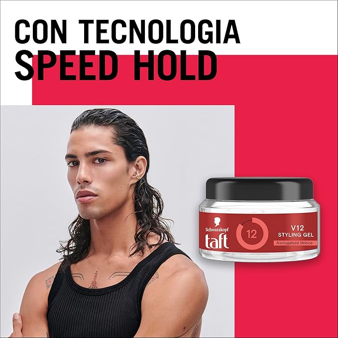 Taft: V12 Power Gel 250ml 8.45fl.oz [ Italian Import ]