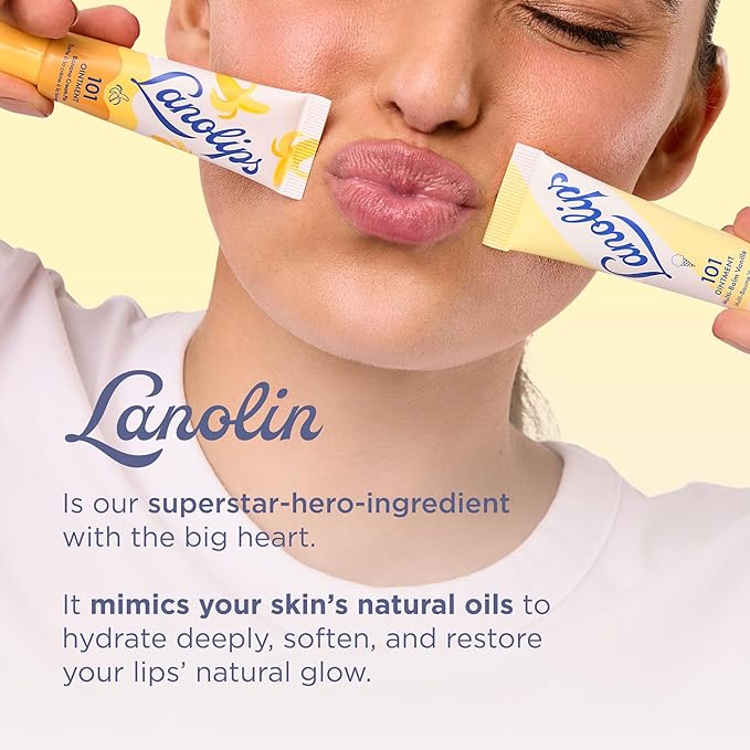 Lanolips 101 Ointment - Lanolin Lip Balm for Smooth, Hydrated & Healthy Lips - Multipurpose Lip Ointment with Lanolin Oil for Dry Lips, Cuticles & More - Dulce de Leche (0.35 oz)